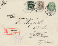 Dänemark:  1913: Einschreiben Von Logstor Nach Gotha - Sonstige & Ohne Zuordnung
