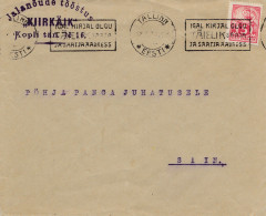Estland: 1938 Lokal-Brief Von Tallinn, Absender Schuhfabrik Kiirkäik  - Estland