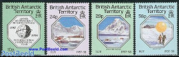 British Antarctica 1987 Geophysic Year 4v, Mint NH, Science - The Arctic & Antarctica - Meteorology - Climate & Meteorology
