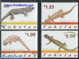 Tokelau Islands 2001 Lizards 4v, Mint NH, Nature - Reptiles - Tokelau