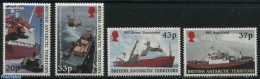 British Antarctica 2000 Research Ships 4v, Mint NH, Transport - Ships And Boats - Schiffe