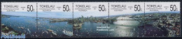 Tokelau Islands 1988 Sydpex 5v [::::], Mint NH, Transport - Ships And Boats - Art - Bridges And Tunnels - Schiffe