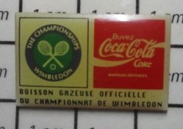 713A  Pin's Pins / Beau Et Rare / SPORTS / TENNIS WIMBLEDON THE CHAMPIONSHIPS COCA-COLA - Tennis