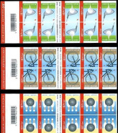 Belgium Belgique Belgien 2007 Sports Bicycles Golf Bowling Set Of 3 Stamps Booklets MNH - 1997-… Validité Permanente [B]