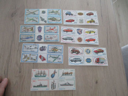 Italie Italia 7 Paires De Timbres Avec Inter Panneau Avion Air Plane Bateau Auto Automobile Neufs Sans Charnière - 1971-80:  Nuovi