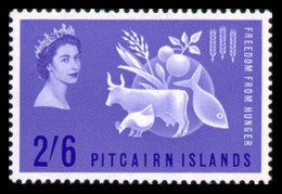 Pitcairn, 1963, Freedom From Hunger, FAO, United Nations, MNH, Michel 35 - Pitcairn Islands