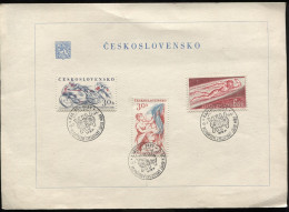 Tschechoslowakei Sonderblatt Sonderstempel Karlovy Vary Friedensfahrt Radrennen 13.5.61 - Storia Postale