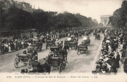 FRANCE - Paris - Vue Sur L'avenue Du Bois De Boulogne - Retour Des Courses - LL - Animé - Carte Postale Ancienne - Other Monuments