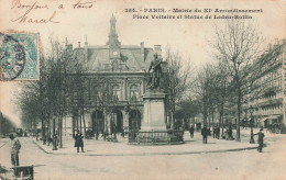 FRANCE - Paris - Mairie - Place Voltaire Et Statue De Ledru Rollin - Animé - Carte Postale Ancienne - Paris (11)