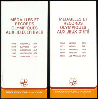 Livret Médailles Et Records Olympiques Aux Jeux D'été Et Aux Jeux D'hiver De 1968 à 1984 - Livres