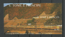 St Tome E Principe 1988 Locomotive S/S Y.T. BF 59 (0) - Sao Tome And Principe