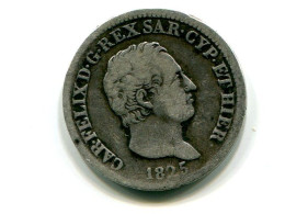 Italie : Pièce De 50 C Sardinia  1825 - Sonstige & Ohne Zuordnung