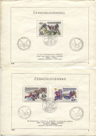 Tschechoslowakei # 2434-36 Ersttagsblätter Zusatzstempel Eishockey 14.5.78 - Briefe U. Dokumente