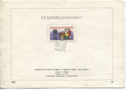 Tschechoslowakei #2810 Eishockey Welt- U. Europameisterschaften Praha Sonderstempel 17.4.85 - Storia Postale