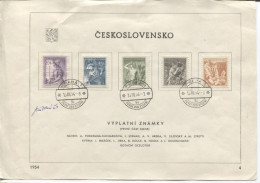 Tschechoslowakei  # 848-852 Offizielles Ersttagsblatt Original-Autogramm Mracek Briefmarkenstecher - Brieven En Documenten