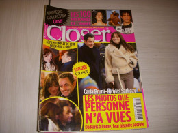 CLOSER 132 20.12.2007 SARKOZY BRUNI Laure MANAUDOU Celine DION Enrique IGLESIAS - People