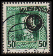 1918. POLSKA. POLSKA POCZTA / K UND K FELDPOST 50 H. Luxus Cancel 25.XII 18. (Michel 27) - JF544109 - Gebruikt