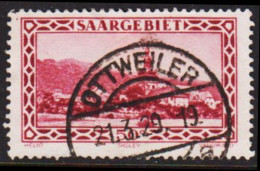 1926. SAARGEBIET. 50 C. Abtei Tholey With Luxus Cancel OTTWEILER 21.3.29.  (MICHEL 114) - JF544147 - Gebraucht