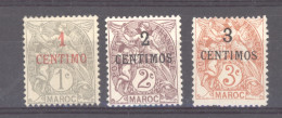 Maroc  :  Yv  20-22  * - Unused Stamps