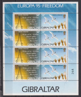 Bloc Neuf** De Gibraltar De 1995 YT 720 Et 721 MI 712 713 MNH Numéroté - Gibraltar