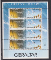 Bloc Neuf** De Gibraltar De 1995 YT 720 Et 721 MI 712 713 MNH Numéroté - Gibraltar