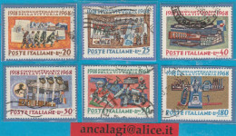 USATI ITALIA 1968 - Ref.0242G "CENTENARIO DELLA VITTORIA" Serie Di 6 Val. - - 1961-70: Oblitérés