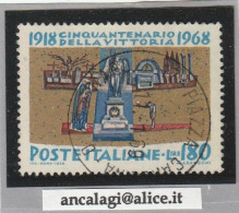 USATI ITALIA 1968 - Ref.0242D "CENTENARIO DELLA VITTORIA" 1 Val. - - 1961-70: Oblitérés