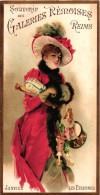 6 Cards Calendar Calendrier Galeries Rémoises Reims 1893 18 94 Chromos Litho 11x20,50cm Edit.Champenois Paris - Big : ...-1900