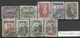 Turkey; 1930 Ankara-Sivas Railway Stamps ERROR "Slvas Instead Of Sivas" RRR - Usados