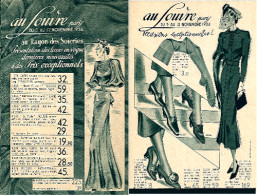 AU LOUVRE - Publicité De Novembre 1936 - [Thème Robes, Soieries, Chaussures, Bas] (scan Recto-verso)_L5 - Kleding & Textiel