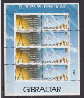 Bloc Neuf** De Gibraltar De 1995 YT 719 Et 720 MI 710 711 MNH Numéroté - Gibraltar