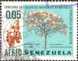 Venezuela Avion Obl Yv: 967 Mi:1784 Caesalpiniaceae (cachet Rond) - Venezuela