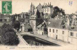 FRANCE - Loches - Vue Générale Vers Le Château Royal - L L - Voiture - Cheval - Maisons - Carte Postale Ancienne - Loches