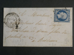 DM 8 FRANCE BELLE LETTRE   1852 +N°10+VU BEHR DISPERSION COLLECTION+++ - 1849-1876: Klassik