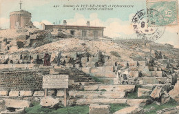 FRANCE - Sommet Du Puy De Dôme Et L'observatoire à 1465 M D'altitude - Colorisé - Carte Postale Ancienne - Other & Unclassified