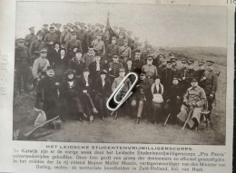 HET LEIDSCHE STUDENTENVRIJWILLIGERSCORPS  "PRO PATRIA " / 1915 / MAJOOR MULLER MASSIS / KOL. VAN HOEK / KATWIJK - Non Classés