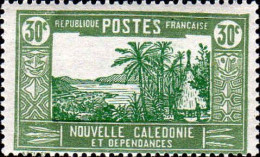 Nle-Calédonie Poste N** Yv: 147 Mi:144 Case De Chef Indigène Sous Cocotier (G.trop.) - Unused Stamps