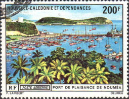 Nle-Calédonie Avion Obl Yv:124 Mi:507 Port De Plaisance De Nouméa (cachet Rond) - Used Stamps