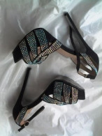 Chaussures Femme Talon Aiguille Sandales à Strass EXQUILY _L126 - Chaussures