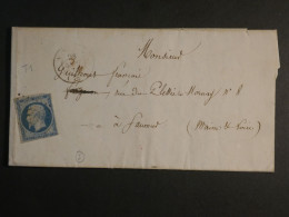 DM 8 FRANCE  LETTRE   1870   LINAS A SAUMUR   +N°14+AFF. INTERESSANT+++ - 1849-1876: Klassik