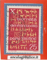 USATI ITALIA 1968 - Ref.0245B "GIORNATA DEL FRANCOBOLLO" 1 Val. - - 1961-70: Afgestempeld