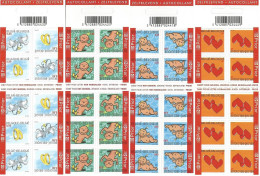 Belgium Belgique Belgien 2005 Greeting Stamps Hearts Kids Wedding Set Of 4 Booklets MNH - 1997-… Permanent Validity [B]