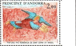 Andorre (F) Poste N** Yv:290 Mi:311 Pintura Pré-romanica De Sant Cerni De Nagol Bord De Feuille (Thème) - Religión