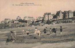 FRANCE - Dinard - Saint Enogat - La Plage Et Les Villas De La Mer - Animé - Carte Postale Ancienne - Dinard