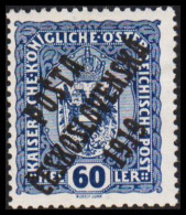 1919. CESKOSLOVENSKO. POSTA CESKOSLOVENSKA 1919 On 60 HELLER. ÖSTERREICH. Hinged. - JF544275 - Ongebruikt