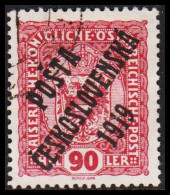 1919. CESKOSLOVENSKO. POSTA CESKOSLOVENSKA 1919 On 90 HELLER. ÖSTERREICH.  - JF544280 - Gebruikt