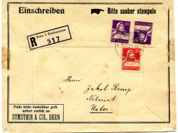 Lettre Avec Cachet De Bern 11 XI 31 - Kehrdrucke K27 - Uster 12 XI 31 - Zumstein & Cie - Tête-bêche