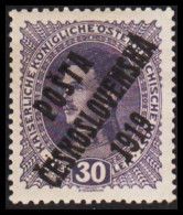 1919. CESKOSLOVENSKO. POSTA CESKOSLOVENSKA 1919 On 30 HELLER Kaiser Karl I. ÖSTERREICH. Hinged. - JF544291 - Ungebraucht