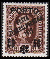 1919. CESKOSLOVENSKO. POSTA CESKOSLOVENSKA 1919 50 50 On 42 HELLER Portomarken Von 1916/1917 ÖSTERREICH. H... - JF544303 - Unused Stamps