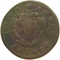 GERMAN STATES 6 PFENNIG 1735 HESSEN DARMSTADT Ernst Ludwig 1678-1739 #t032 0957 - Groschen & Andere Kleinmünzen